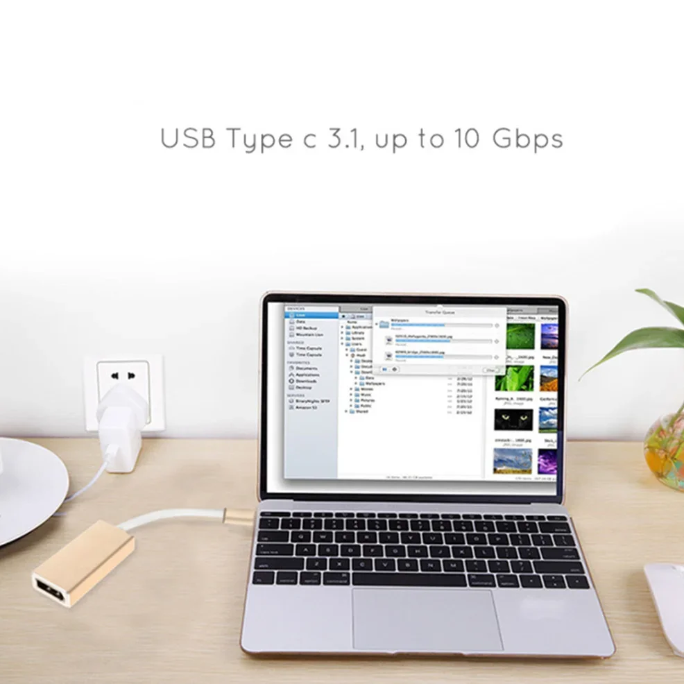 Type-C USB C to DP Adapter 4K Type C to Display Port Converter Plug and Play USB-C Monitor Video Projector Cable  for PC Laptop