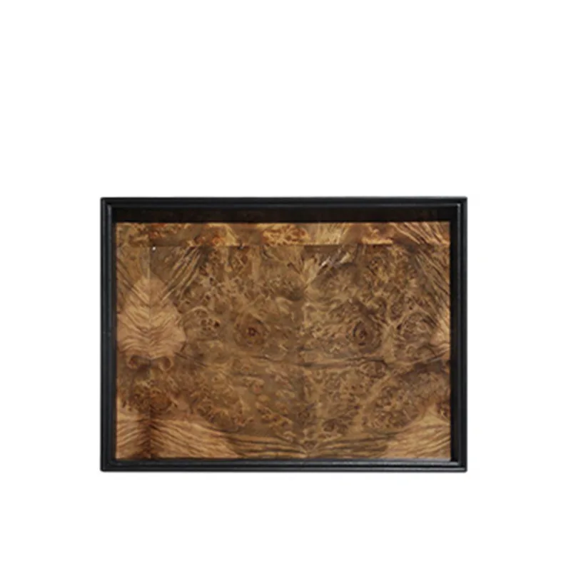 Leather fruit and veneer tray storage, soft decoration sales office, model room, bedroom cloakroom storage ornament