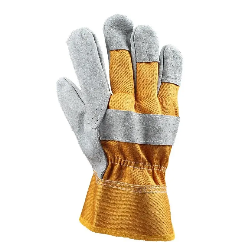 Full Palm Welding Gloves Cowhide Splicing Thickened Wear-resistant Insulated Welding Gloves Special Insulated Welding Gloves