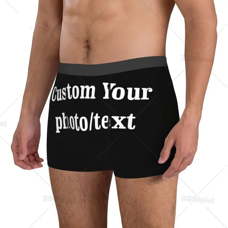 Personalized Boxers for Men Custom Underwear with Face Picture Photo Customized Boyfriend Husband Valentine\'s Birthday