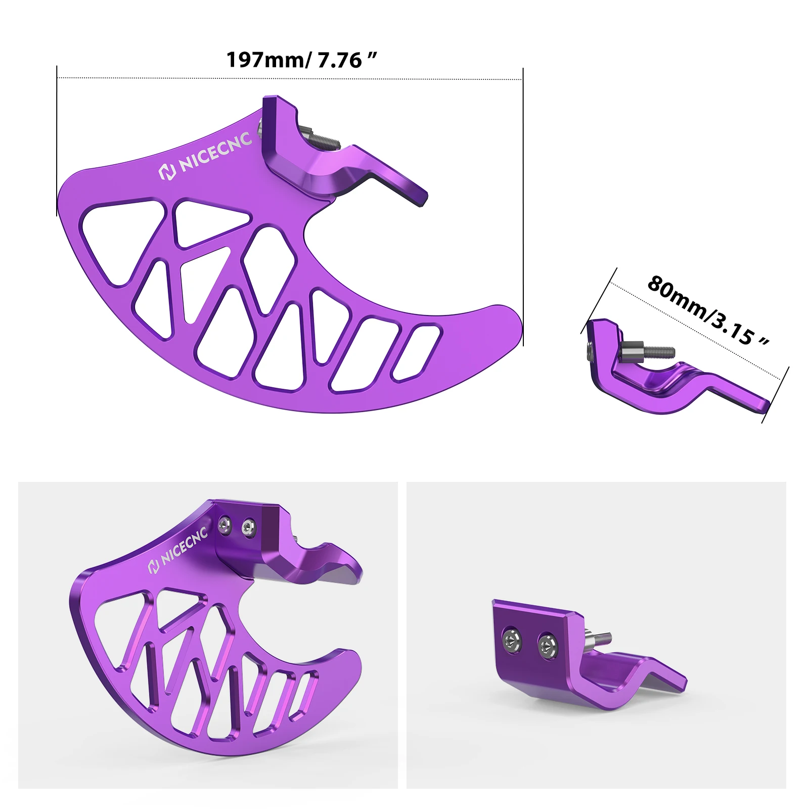 For Surron Light Bee X S L1E Segway X160 X260 NICECNC Front Rear Brake Disc Guard Fork Leg Cover Rear Sprocket Caliper Guard Kit