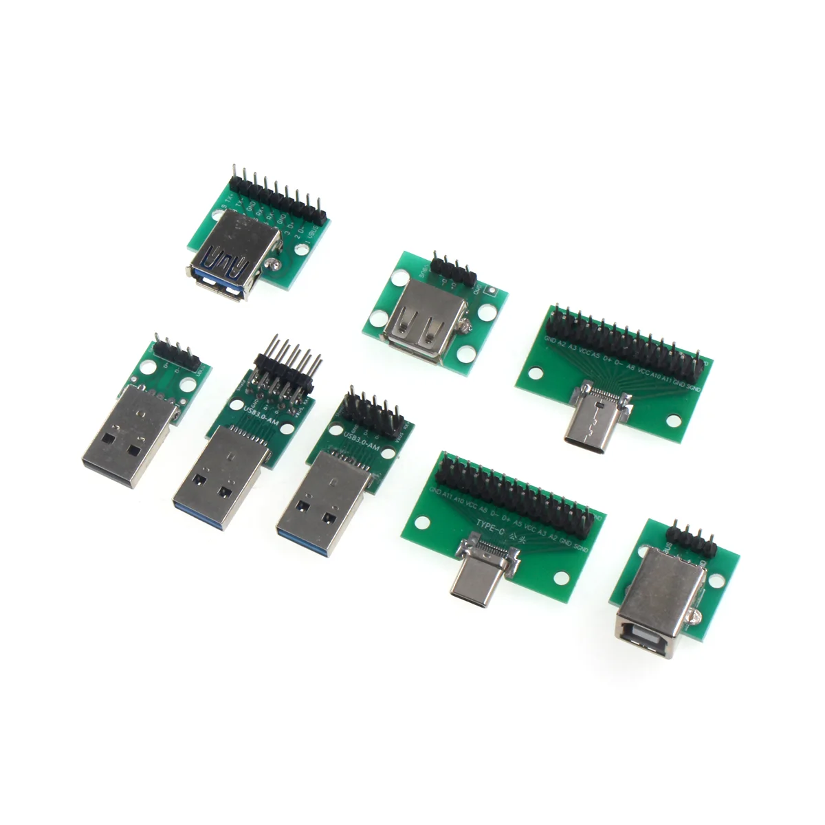 1pcs USB to DIP adapter board TYPE-C/male/female socket, direct insertion into B-type square interface printer