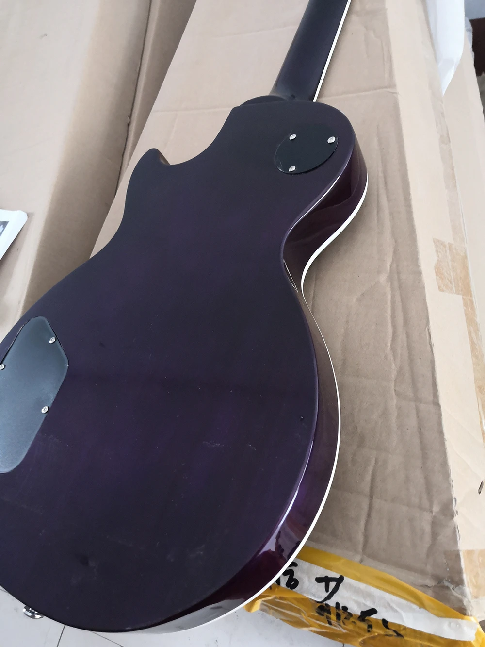 Purple 6 Strings Electric Guitar with Rosewood/Ebony Fretboard,Abalone Inlay and Binding