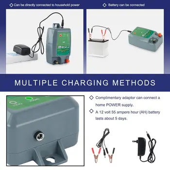 10公里牲畜用電圍欄,安全可靠,高壓脈衝調節器,適用於綿羊等牲畜。 8 best sales 電動牧羊犬 - №1