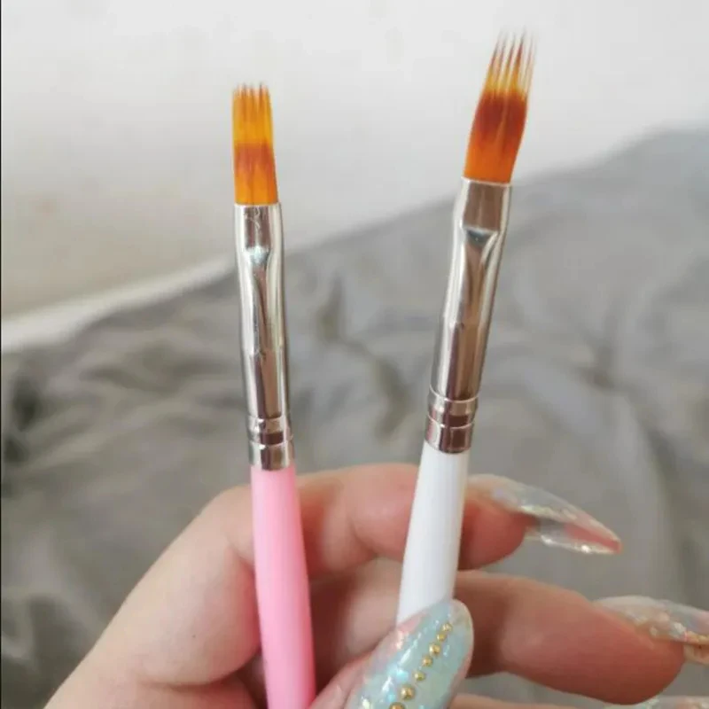 1/2/3/4Pcs Nail Art Brush Gel Brush For Nail Art Ombre Soft Gradient Brush For Manicure Nail Polish Drawing Painting Decor Pen