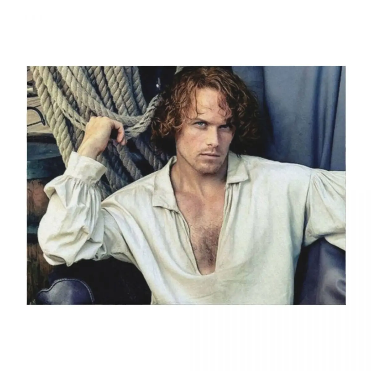 

Sam Heughan Throw Blanket Thin Decorative Throw halloween Large Blankets