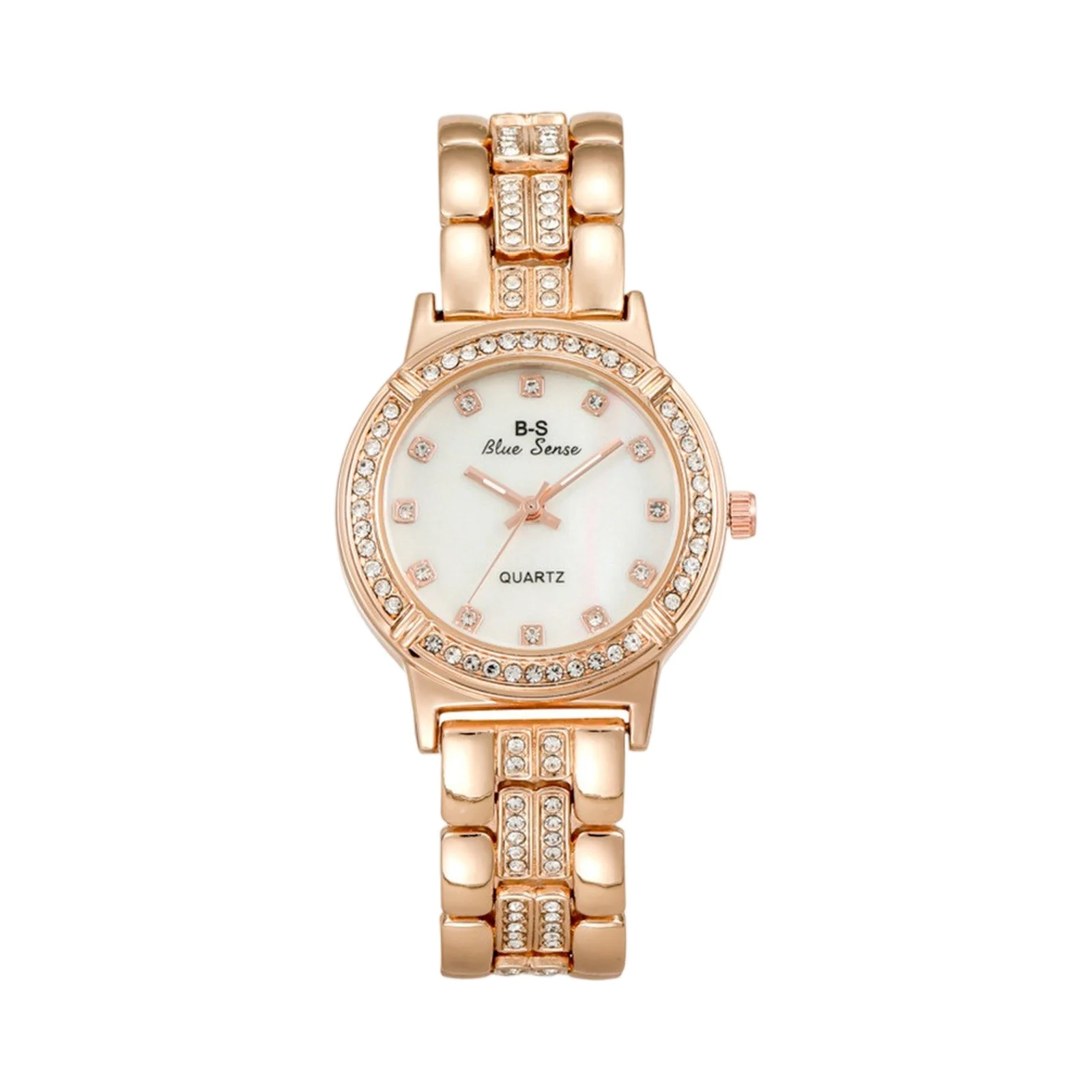 

Женские кварцевые часы из розового золота, элегантный циферблат со стразами, модные наручные часы для женщин, деловые часы, минималистичный дизайн, стильный подарок