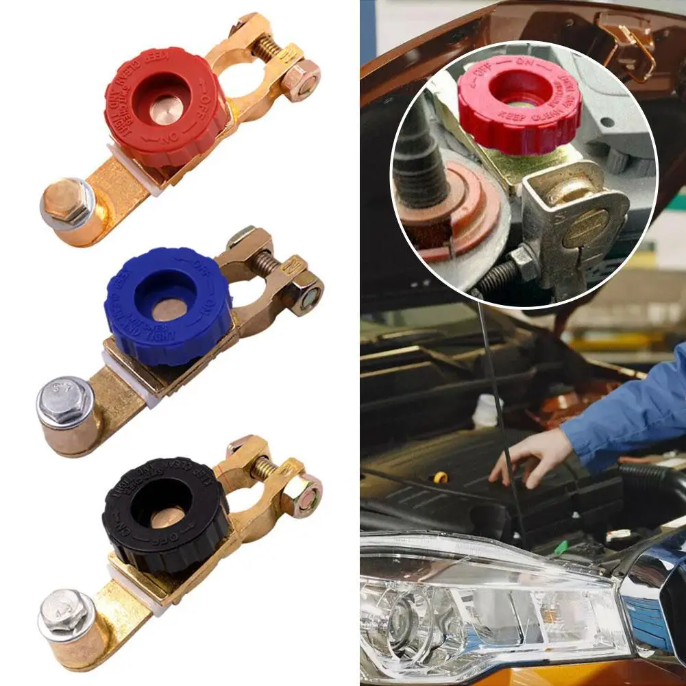 مفتاح عازل البطارية باللون الأسود والأحمر مفتاح فصل البطارية للرابط الطرفي، مفتاح قطع بطارية 12 فولت متين #2