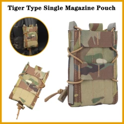 Tiger Type Single Magazine Pouch Outdoor Hunting Shooting Belt&Vest Accessory Equipment /Drawstring Magazine Dump Universal Bag