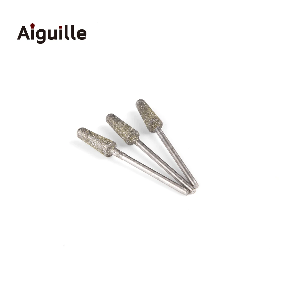 Tige de meulage diamantée de type B, mèches de meulage à dents, meuleuse Dremel, point de meulage, 120 #, 0.5-8.0mm, 20 pièces