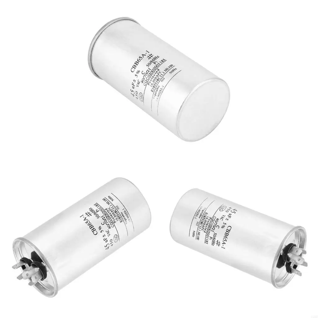 J1HF Air Conditioning Capacitor 45uF Air Conditioning Component Replacement for Efficient Performances Easy Installation