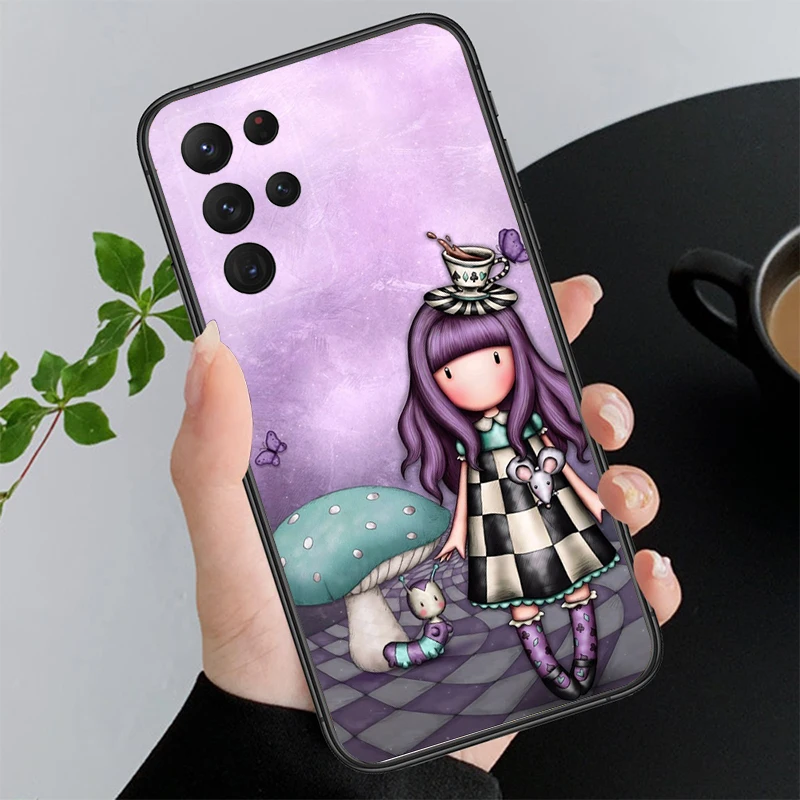 Cute Cartoon Girl Kid santoro_gorjuss Case for Samsung A35 A55 A54 A15 A25 A05s A05 A22 A24 A52 A33 A34 M34 M14 M54 M23