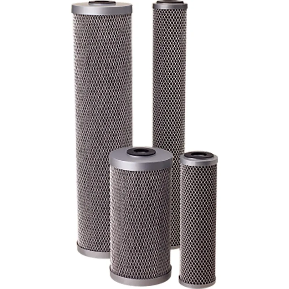 Cartucho de repuesto de filtro de agua con bloque de carbón moldeado para toda la casa de 10 pulgadas