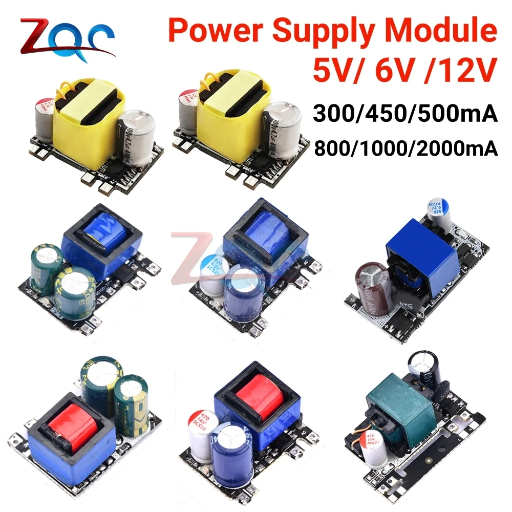 AC-DC 5V 2000mA 12V 1000mA 24V 500mA 10W Precision Buck Converter AC 220V to 5V DC step down Transformer power supply module