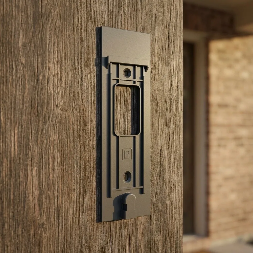Metal Back Plate Mounting Bracket For Ring For Video Doorbell Sturdy Outdoor Front Door Installation Hardware Accessory