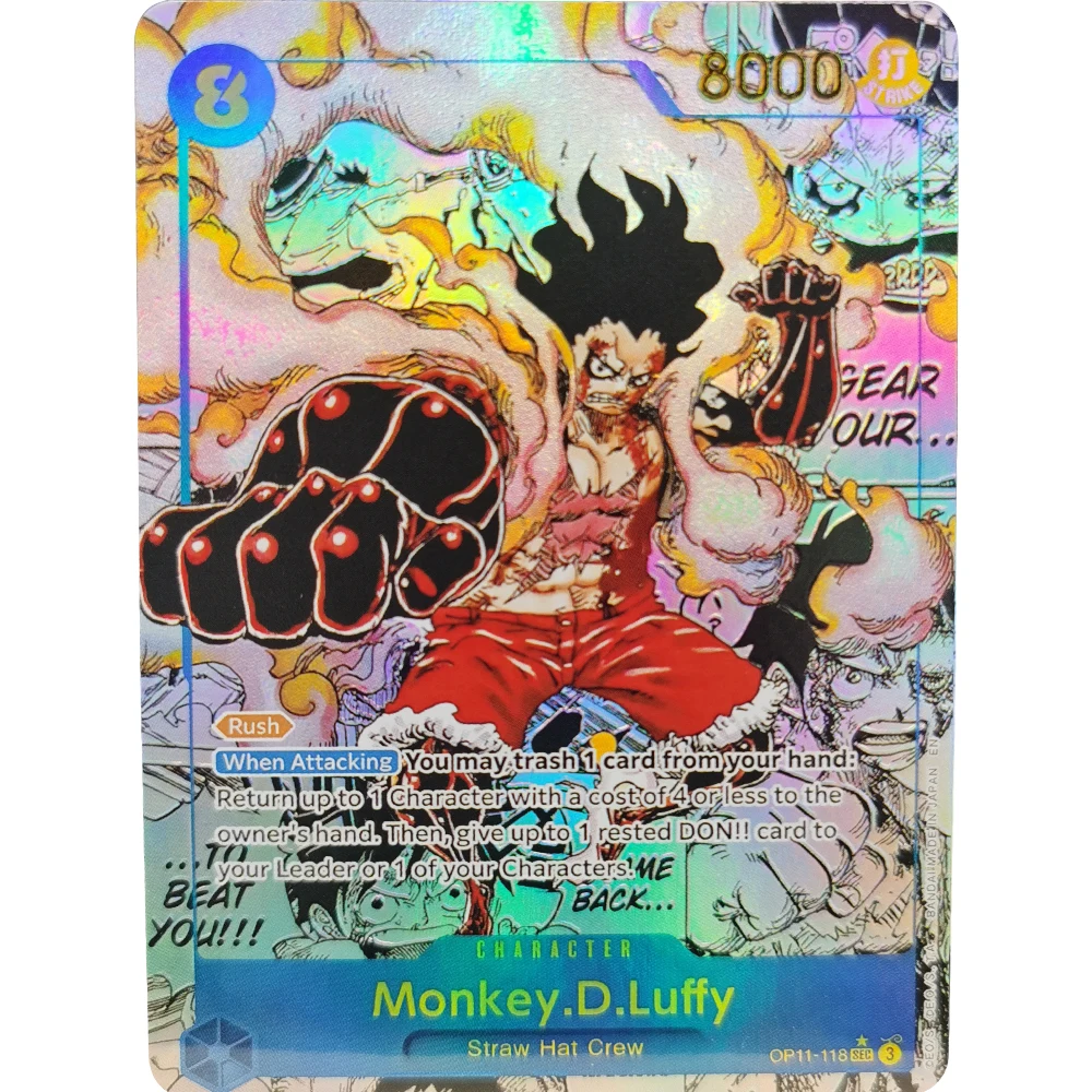 ONE PIECE Collection Cards Monkey D. Luffy OP05-119 EN DIY High