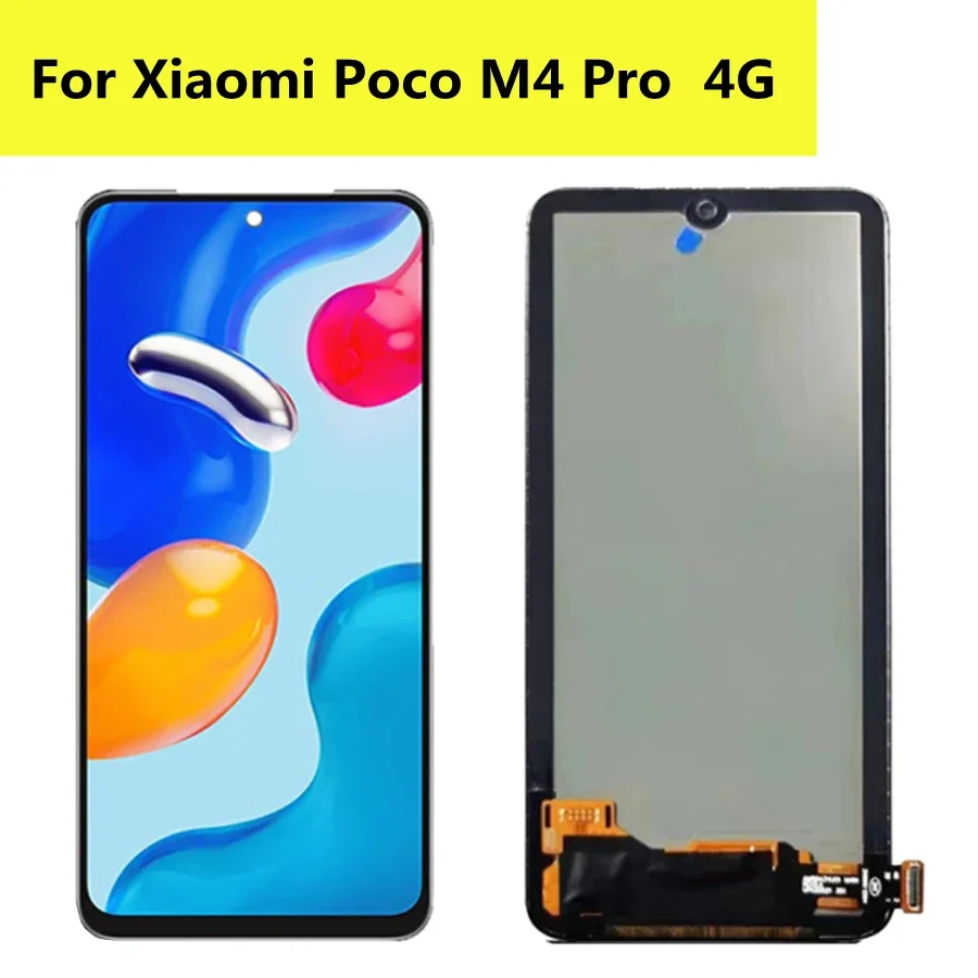 

6,43" TFT для ЖК-дисплея Xiaomi Poco M4 Pro 2201117 PI 2201117 PG MZB0B5VI Сенсорная панель дисплея для Xiaomi Poco M4 Pro 4G LCD