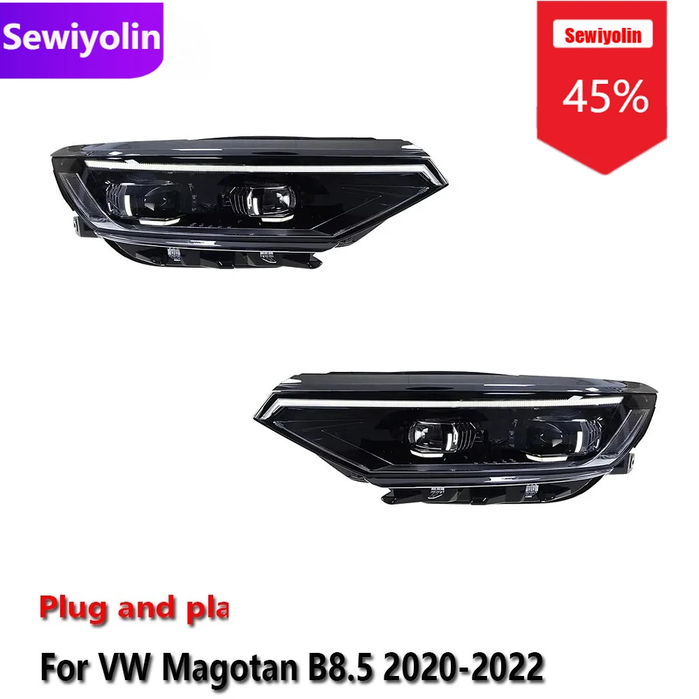 

Car DRL LED Headlight Assemblies For Volkswagen Magotan B8.5 2020-2022 Fog DRL Brake Turn Signal Lamp Plug And Play