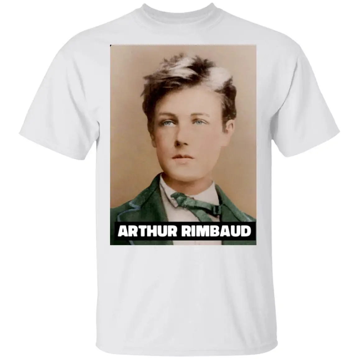 Arthur Rimbaud French Symbolist Poet T Shirt A Season In Hell Writer Portrait G500 5 3 Oz