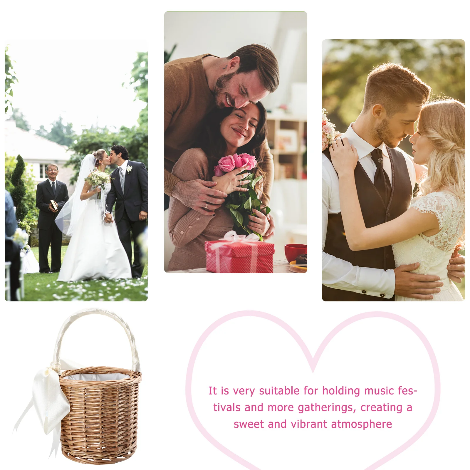 

Handwoven Red Wine Basket Vintage Picnic Storage Container Durable Natural Wicker Food Storage Basket