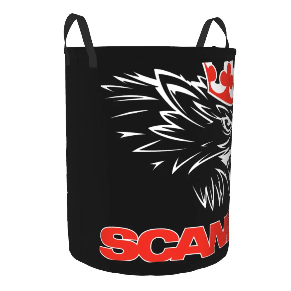 Custom Sweden Truck Saabs Scanias Logo Laundry Basket Foldable Car Club Clothes Hamper for Nursery Kids Toys Storage Bin