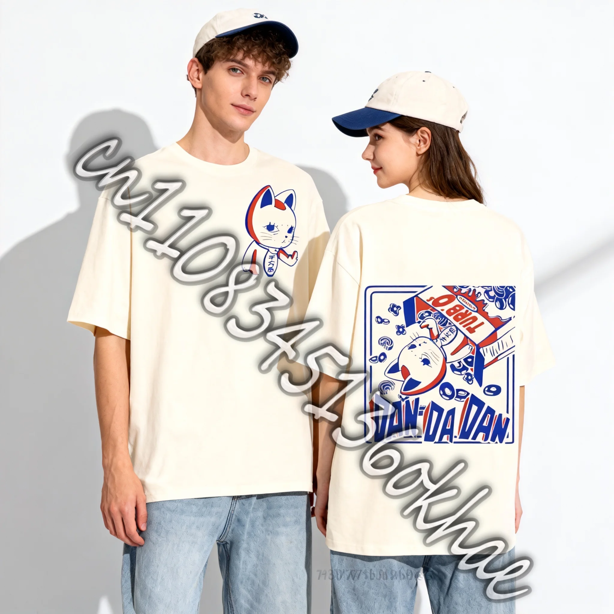 

2026 Новая футболка Dan Dan Dan с японским аниме, мужская и женская модная футболка с короткими рукавами с героями мультфильмов, очень большая футболка