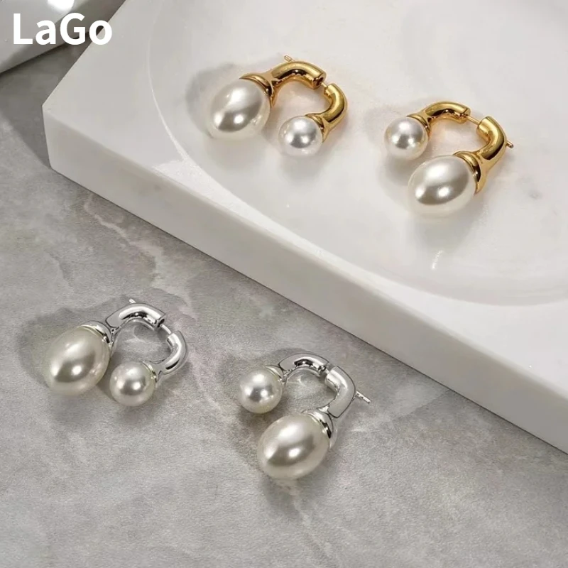 Modern Jewelry Sweet Korean Temperament Eelegant Temperament Hot Sale Simulated Pearl Earrings For Women Girl Gift Accessories