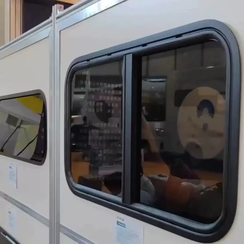800*500mm Horizontal‑Sliding RV Side Window, Left‑Right Push‑Pull Camper Window For Caravan Motorhome