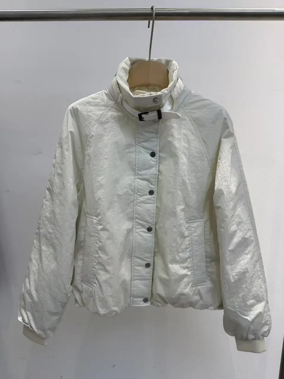 سترة نسائية جديدة للخريف والشتاء بسلسلة قصيرة دافئة من ريش الإوز #2