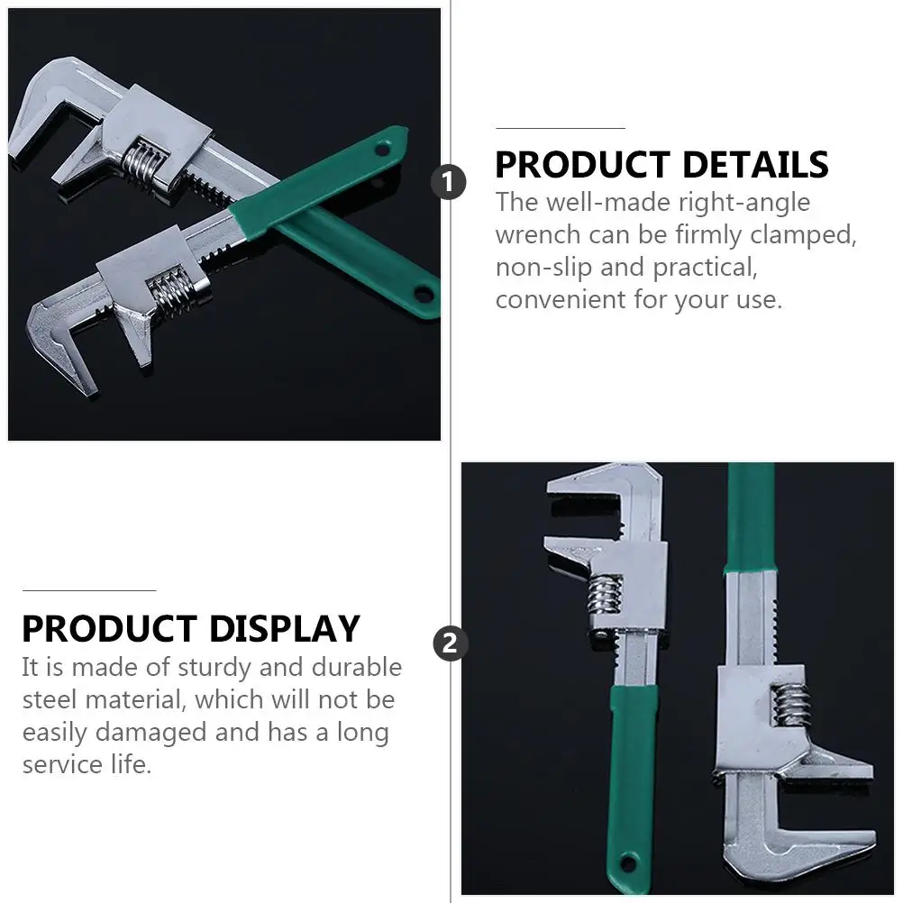 

Metric F-type Type Wrench Right Right Angle Pliers Angle Pliers Spanner Adjustable Tool Durable Steel Non Slip Hand Tools