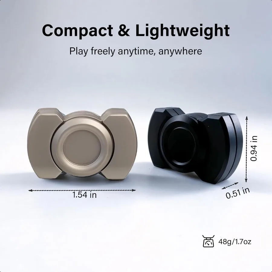 3 in 1 Fidget Toys per adulti Metallo Fidget Spinner Slider Haptic Slide Clicker Cool Fidget Spinner Giocattoli da scrivania per alleviare l'ansia