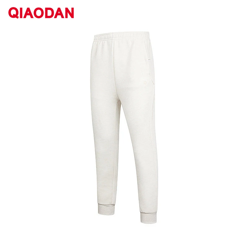 QIAODAN Women's Joggers Pants Casual Running Straight Leg Knit Trousers 2025 Autumn Winter Warm Jogging Sweatpants EKL12242342