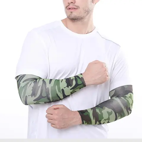 1/2 pairs Unisex Cooling Arm Sleeves Cover Sports Running UV Sun Protection Outdoor Men Fishing Cycling Sleeves for Hide Tattoos
