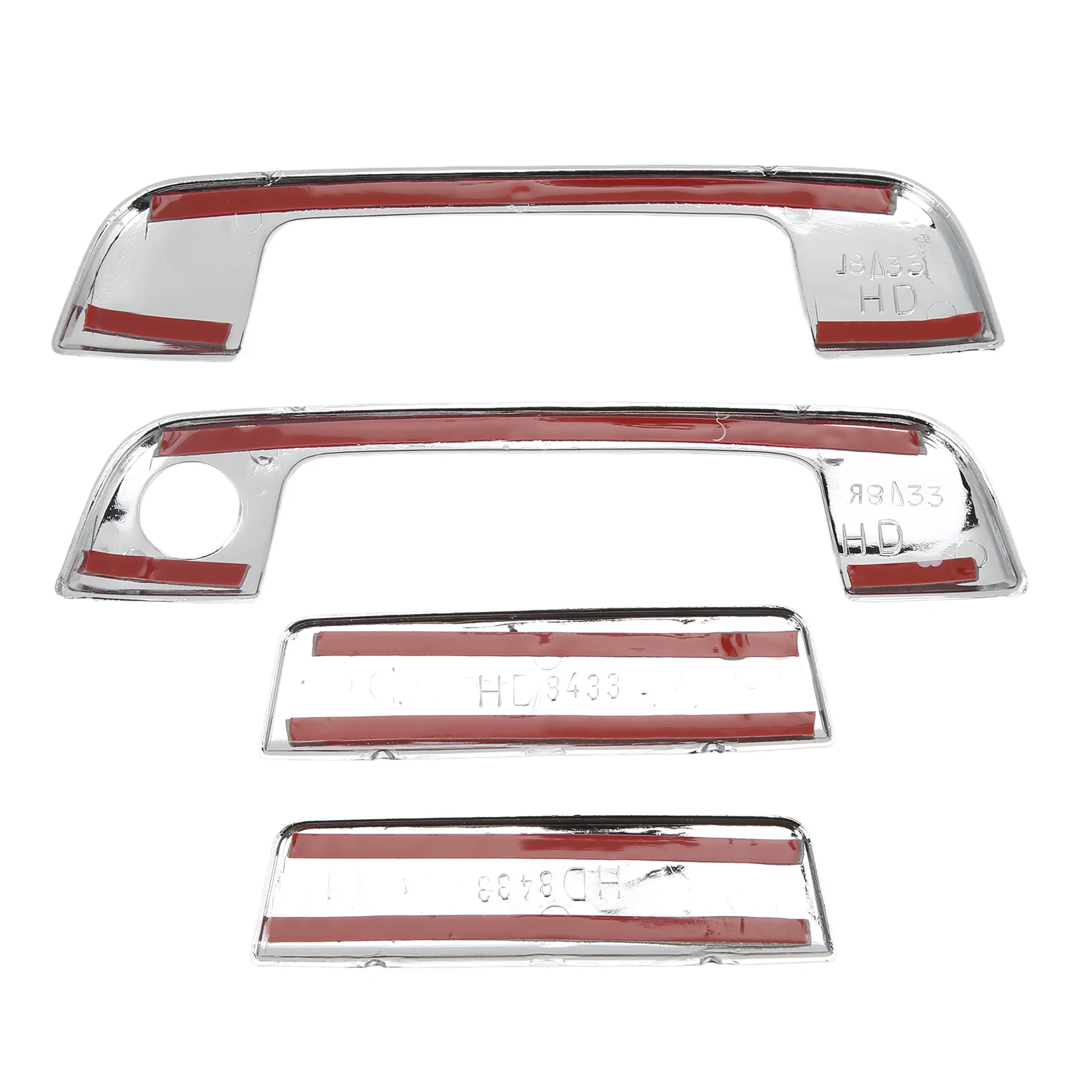 8PCS Car Accessory Door Handle Frame Strip Cover Automobile Outer for BMW E34 E36 1995‑1999 Puller Trim Replacement Chrome view 6