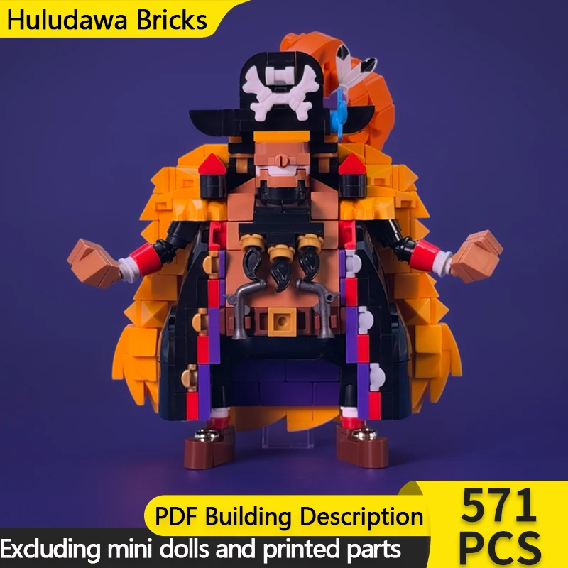 

Популярная аниме-модель MOC, строительные кирпичи, модель капитана пирата, модульная технология, детские праздничные подарки, сборные игрушки, костюм