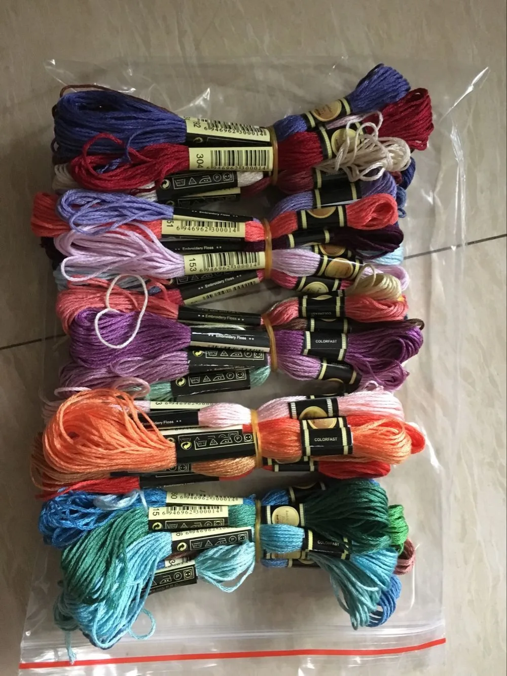 JCS hot selling The Two label 40pcs CXC threads Cross Stitch Cotton Embroidery Thread Floss Sewing Skeins Craft Dofferent Colors