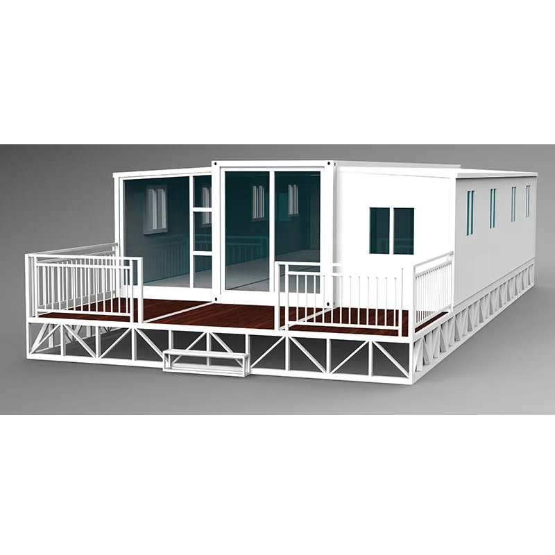 Folding Fully Furnished Prefab 40 Ft Container House With Roof Balcony Cheap Tiny Houses Modular Homes