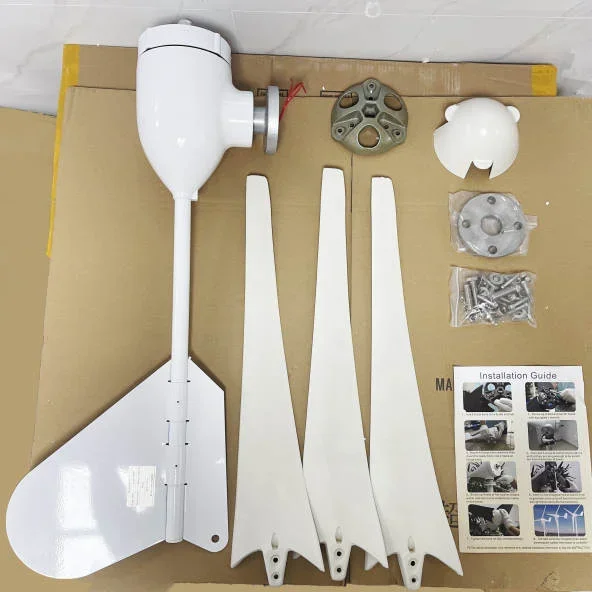 Easy Install Free Energy System 800W 1kw 2kw 3kw 5kw Rooftop Wind Turbine 48v Horizontal Wind Generator For Sale