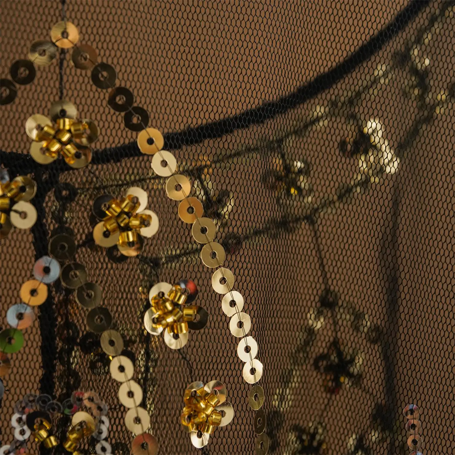 1920er Jahre Pailletten-Verzierter Flapper-Schal Elegante Wickelkleider Atmungsaktiver Kurzer Umhang Vintage Abendcape Braut-Schal – Detail 11