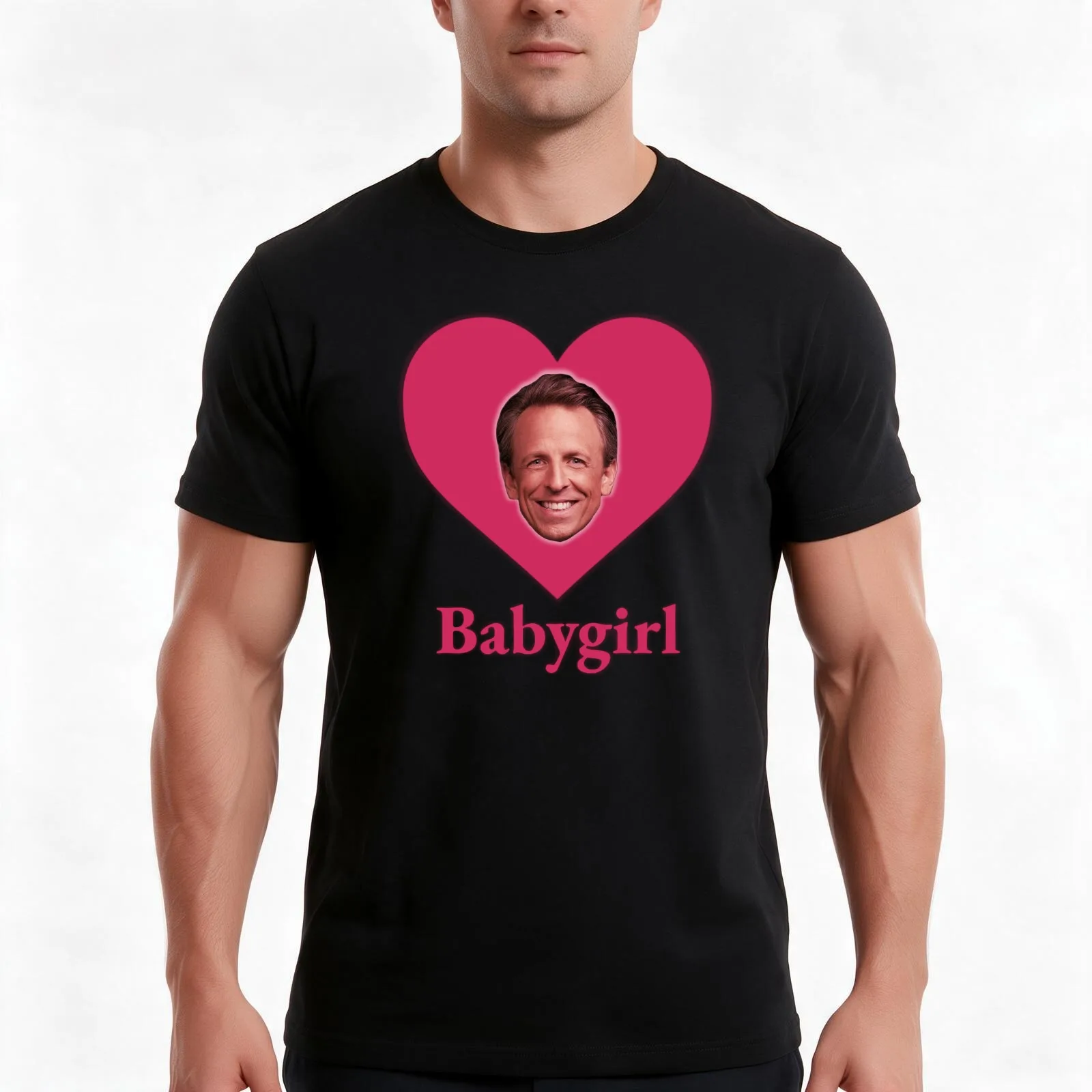 seth meyers bbg T-Shirt Summer Casual Cotton Tee Oversized Streetwear Tops Vintage Graphic Print Loose Fit Short Sleeve