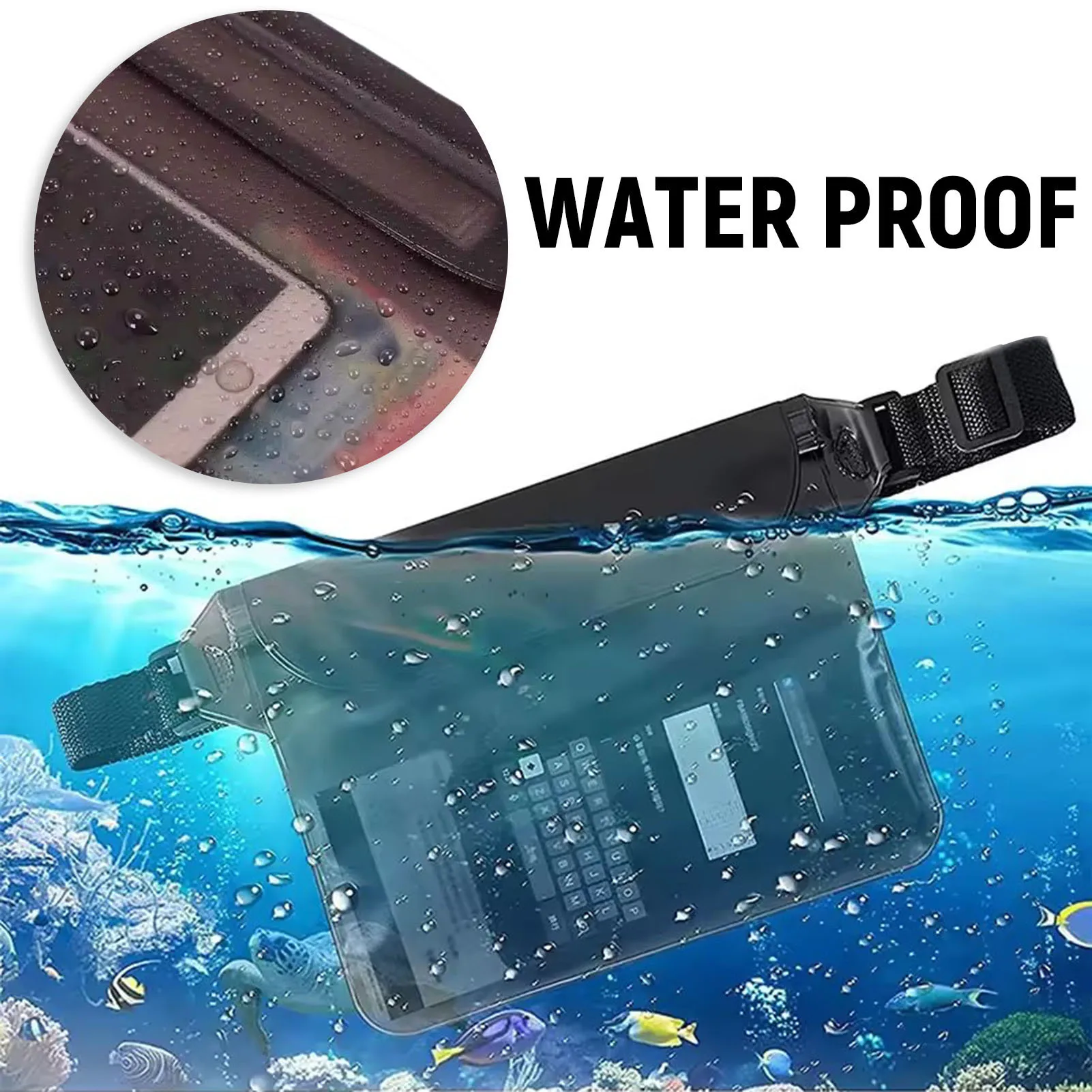 女性用大容量防水ウエストバッグ,調節可能なベルト付きハンズフリー防水バッグ,女の子へのギフト