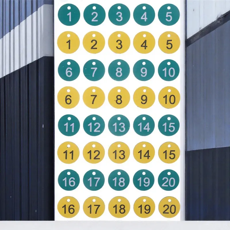 

20 шт. пластиковых маркеров для пчеловодства, номерные бирки для ульев, цветные таблички для пчелиных ульев, легко идентифицируемые номерные знаки