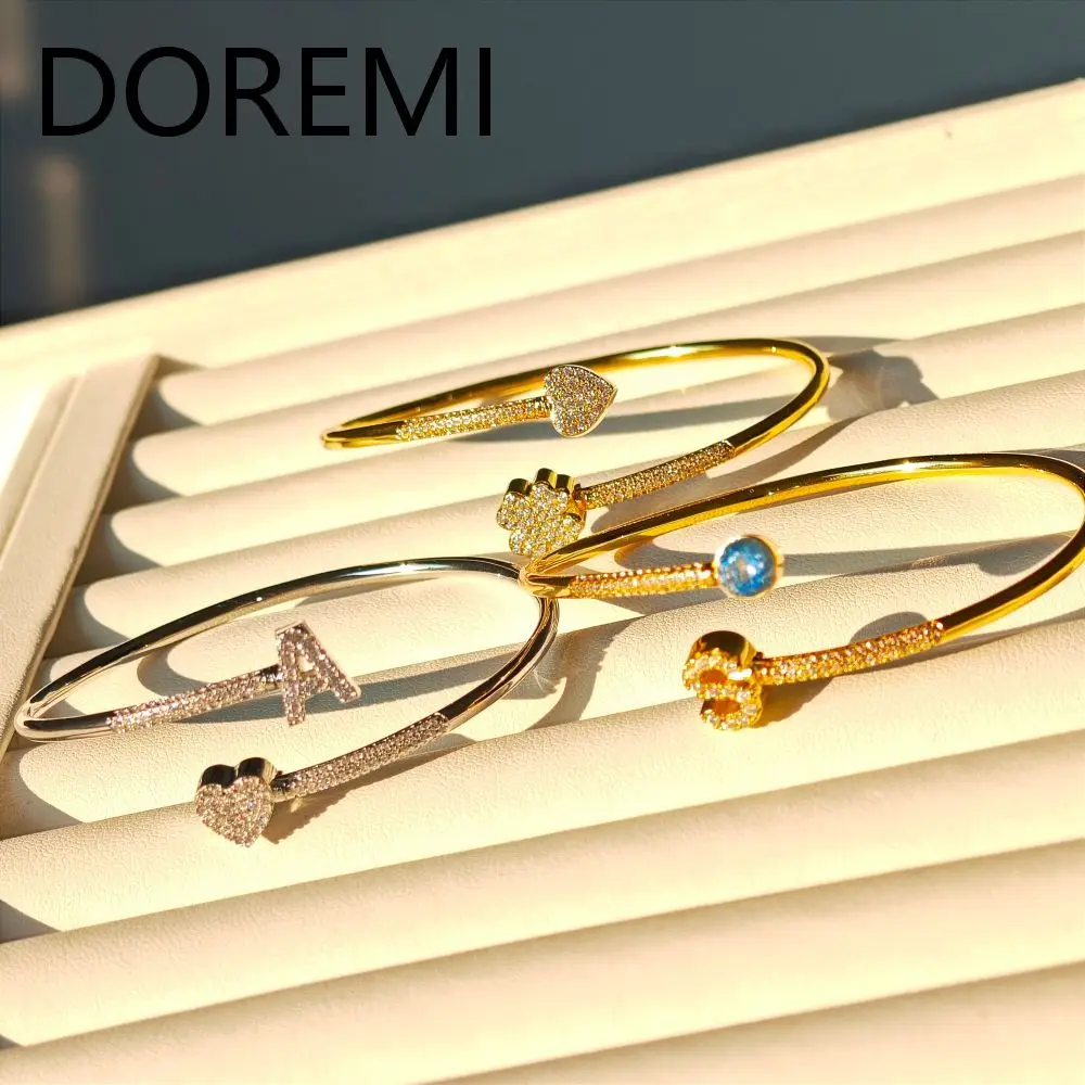 

lateefah начальная буква женский браслет на заказ, браслет с кристаллами циркона в форме сердца, переплетенный