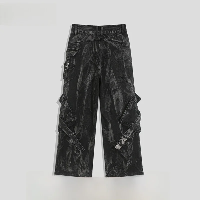 

American High Street Tie Dye Vintage Men's Jeans Trendy Brand Street Sle kets High End Sensation Small ence Tie