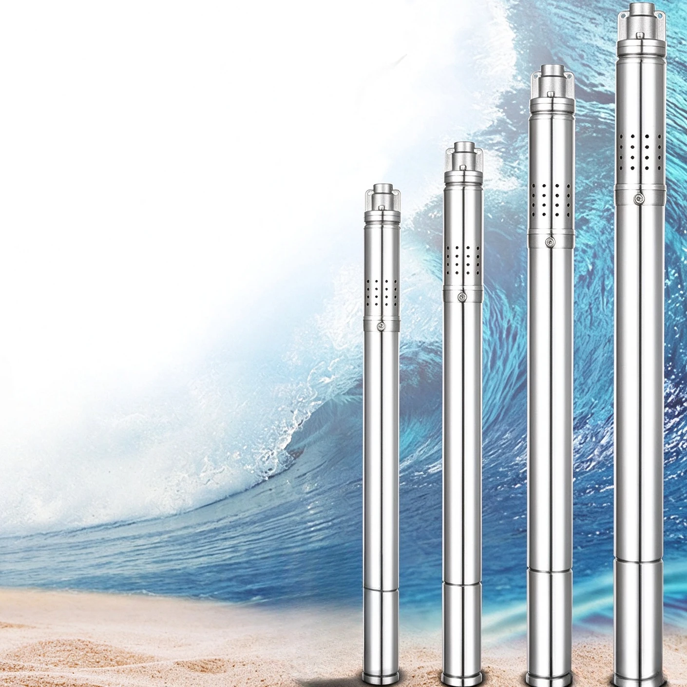 5CM Ultra-narrow Diameter Deep Well Screw Pump 220V Home Submersible Water Pump for Water Drawing