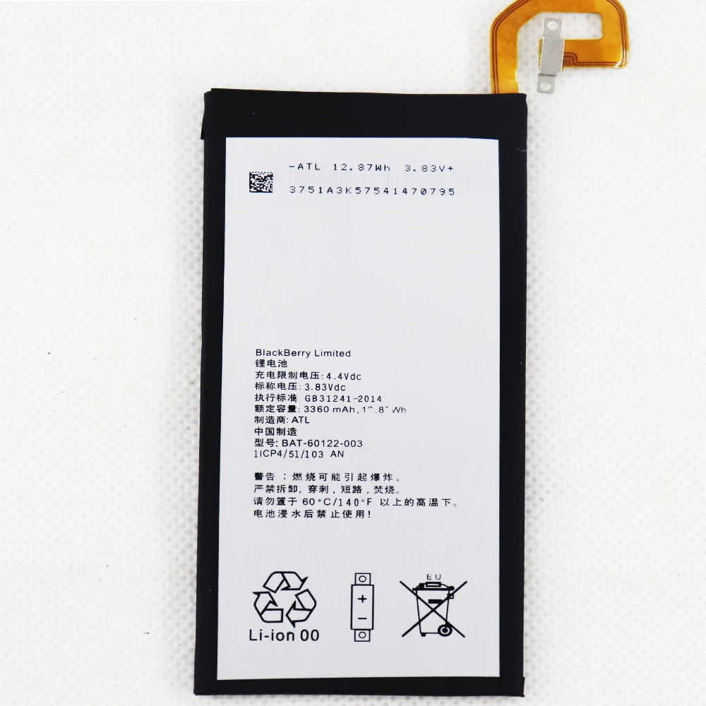 

2pcs 5pcs 10pcs 3360mAh BAT-60122-003 Battery For BlackBerry Priv STV100-1/2/3 and HUSV1