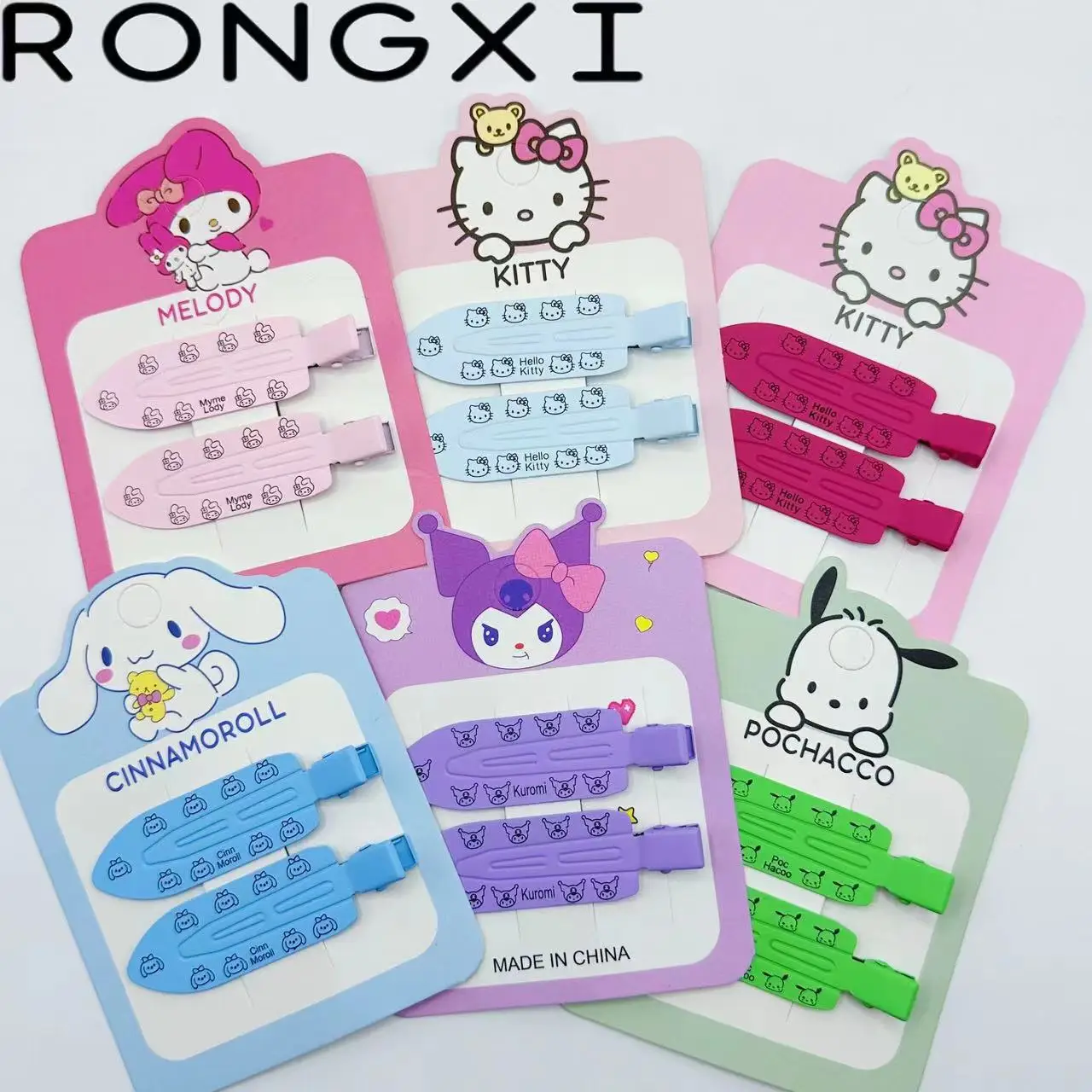 

Бесшовная заколка Sanrio Hello Kitty, милая заколка для волос с героями мультфильмов BB, аксессуары для волос, головные уборы для девочек, заколка для челки, милые заколки для волос, подарки