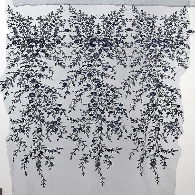 

16Colors,3D Beaded Lace Fabric with Shiny Sequin, Bridal Wedding Dress, DIY Decorative Fabric Background Decoration Accessories