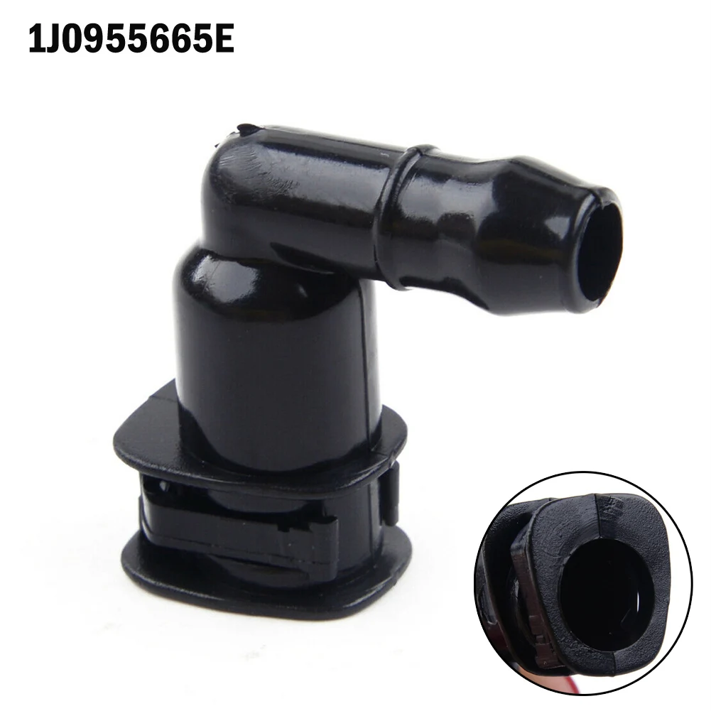 

1x Headlight Washer Connector Elbow For Skoda Plastic 1J0955665E Accessories Black Car Accessories For A4 A6 A8 TT