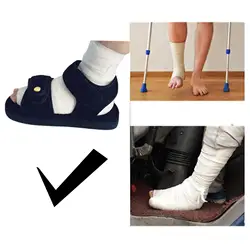 Adjustable Medical Walking Boot for Foot Fracture Support Open Toe Design, Breathable Cast Shoe Cover Orthopedic Recovery Splint